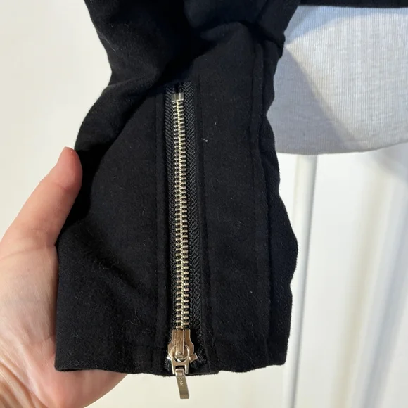 Encircled Black Unmoto Jacket Blazer Women’s Size XS Organic Cotton Zippers - Picture 6 of 15